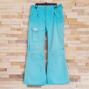 North Face Womens Aqua Blue XS SHORT Snow Snowboard Ski Winter Insulated Pants